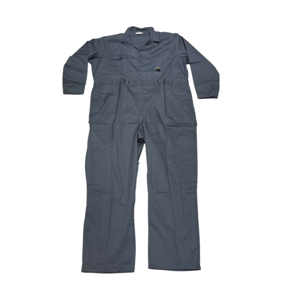 Vintage Big Mac JCPenney Coveralls Mens 48-50 Big Long Grey Jumpsuit NOS 80s NEW